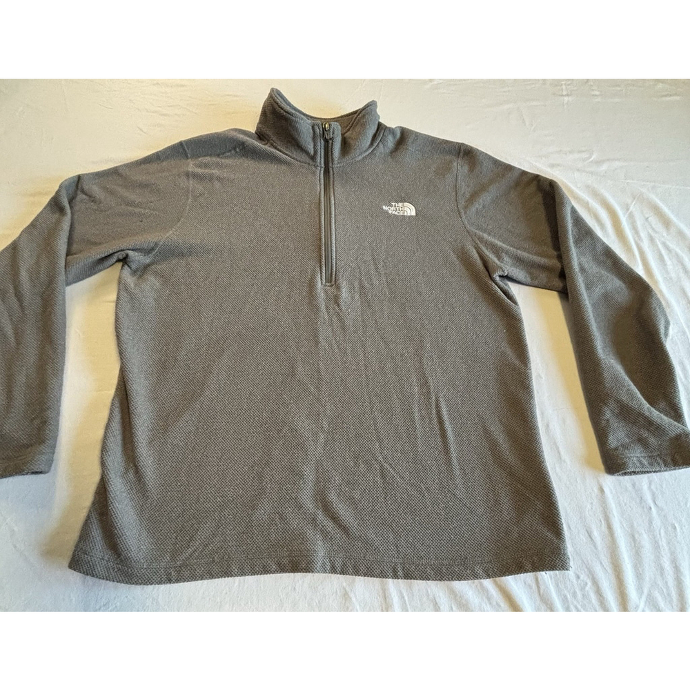 The North Face Men’s Fleece Quarter Zip Pullover Gray XL